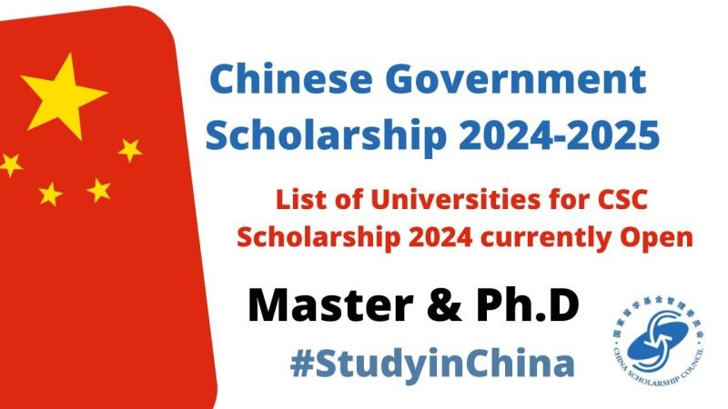 Chinese Government Scholarship | 2024-2025